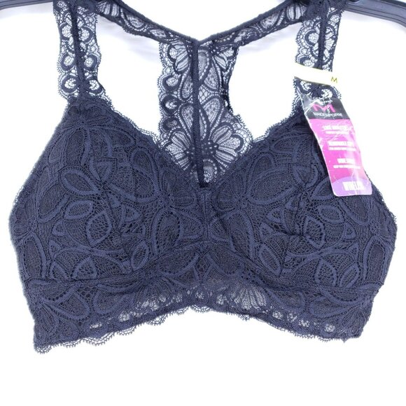 Maidenform Womens Lace Bralette Wireless Razorback - Picture 2 of 7